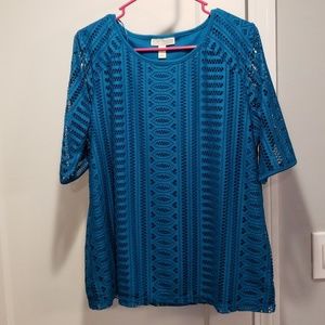 Crocheted looking blouse